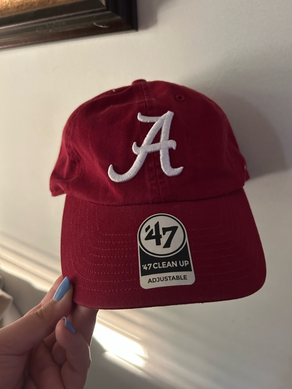 '47 Cardinal Snapback Hat with White Logo Patch